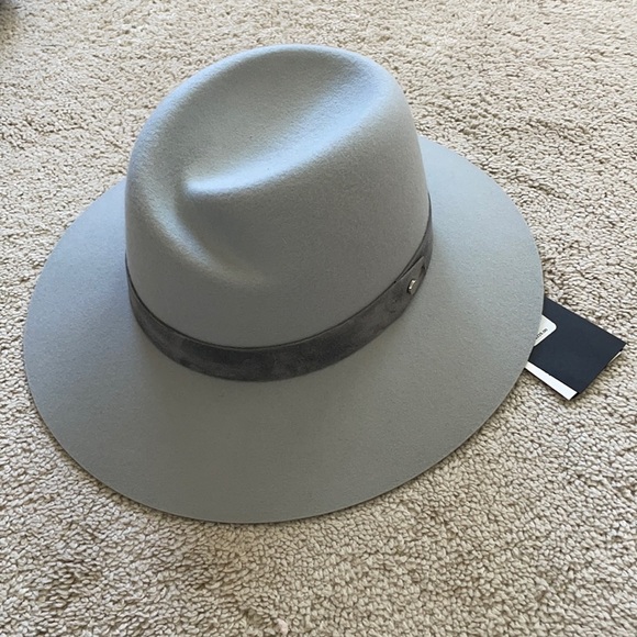 Rag & Bone Gray Zoe fedora hat L main image 5